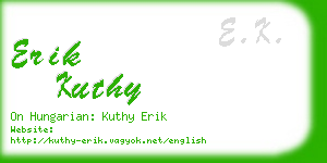 erik kuthy business card
